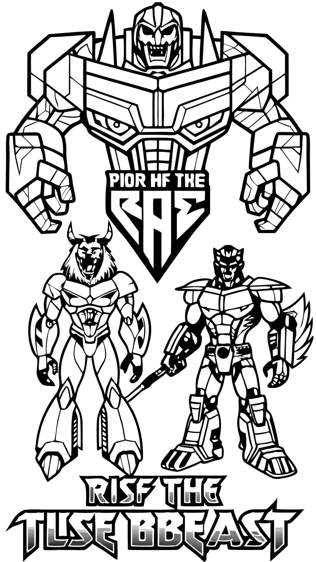 Transformers Rise of the Beasts Coloring Pages